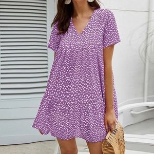 Floral smock dress